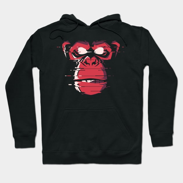 monkey face Hoodie by Evgeny